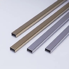Polished Stainless Steel Tile Trim Profile Decoration U Shaped 0.28mm 0.25mm